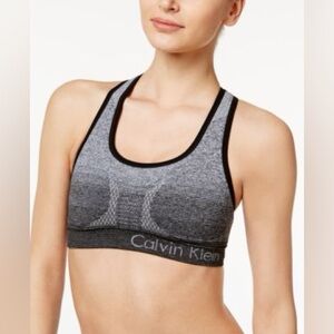 Calvin Klein Womens Performance Seamless Sports Bra Size Small